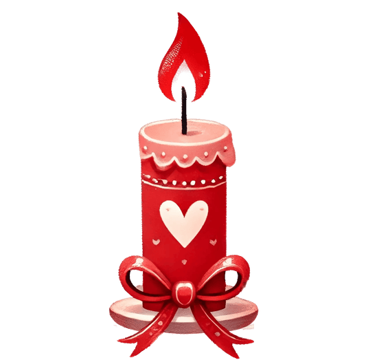 Valentine's Day Candle Love Design | DTF Center - Heat Press Transfer