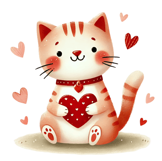 Valentine's Day Cat Mom Design | DTF Center - Heat Press Transfer