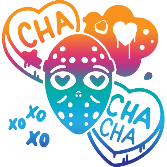 Valentine's Day Cha Cha Design - DTF Ready To Press - Heat Press Transfer