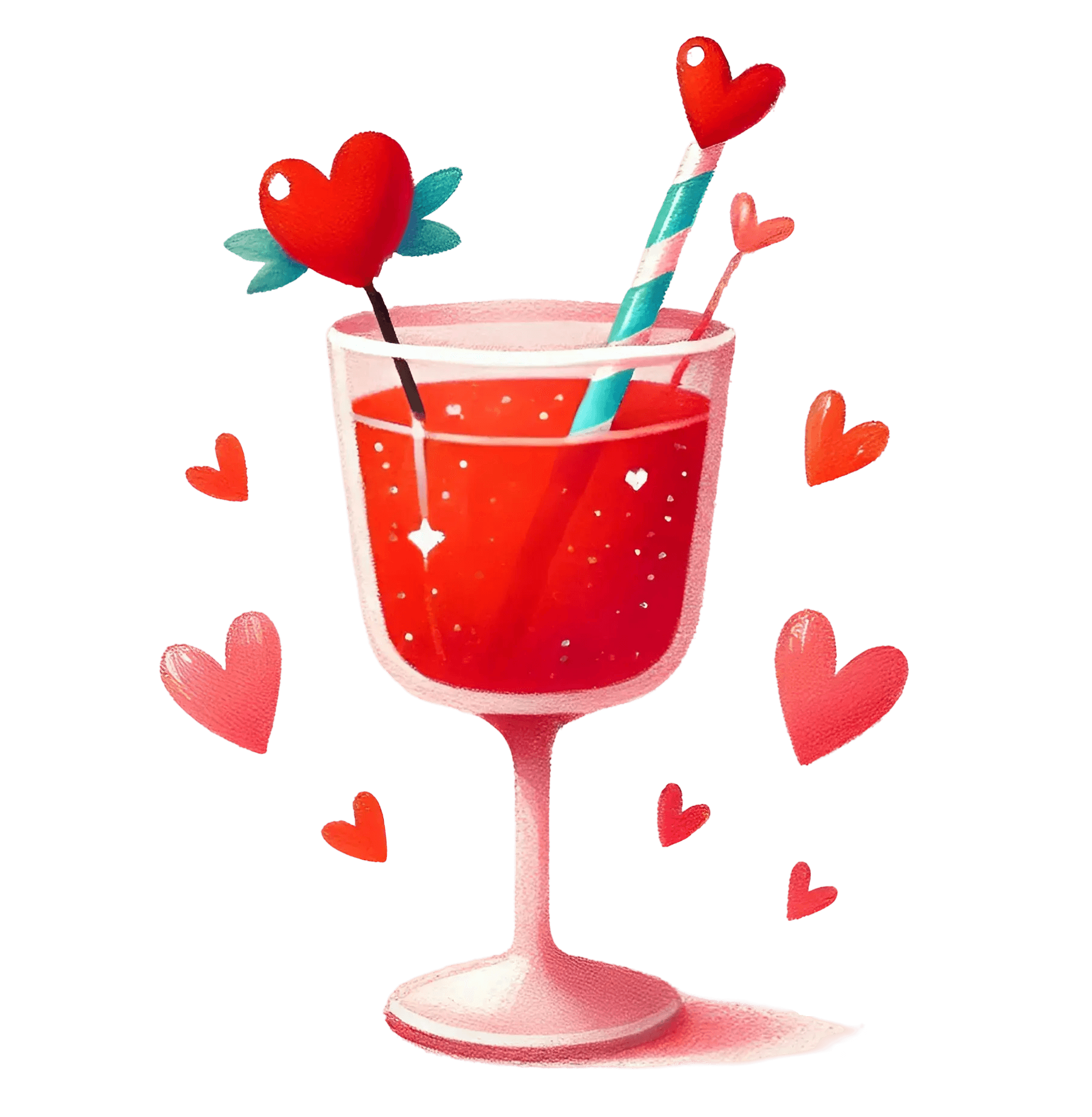 Valentine's Day Cocktail Design | DTF Center - Heat Press Transfer