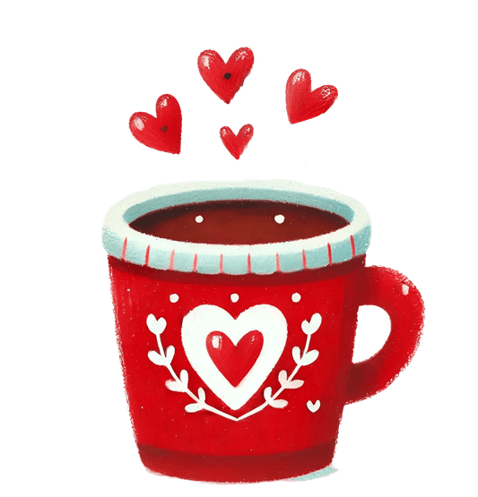 Valentine's Day Coffee Cup | DTF Center - Heat Press Transfer