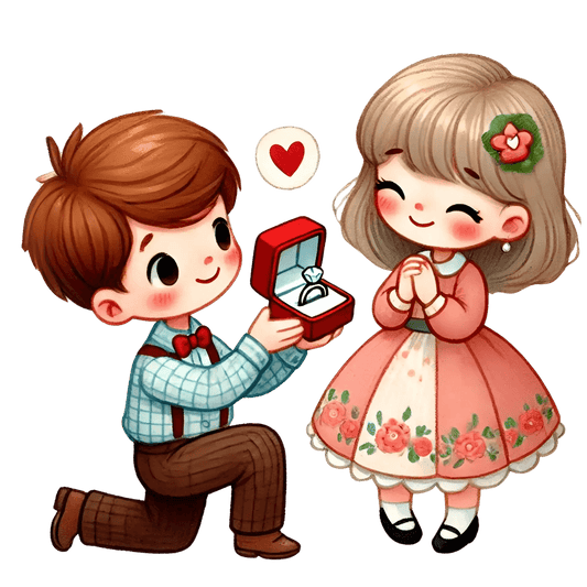 Valentine's Day Couple Design | DTF Center - Heat Press Transfer