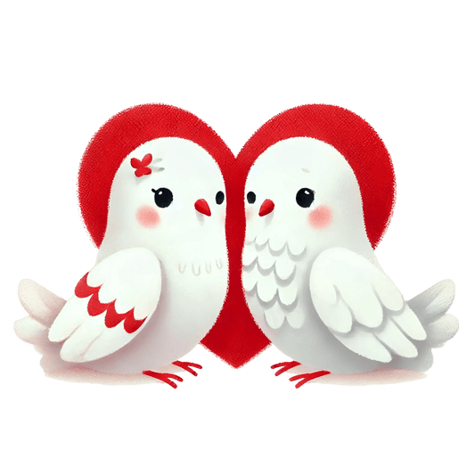 Valentine's Day Dove Love Design | DTF Center - Heat Press Transfer