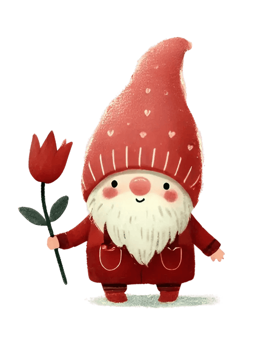Valentine's Day Flower Gnome Design | DTF Center - Heat Press Transfer
