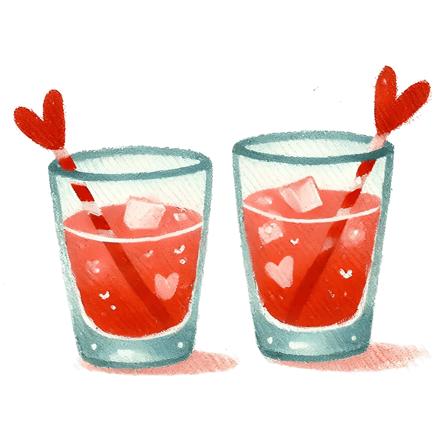 Valentine's Day Glasses Design | DTF Center - Heat Press Transfer