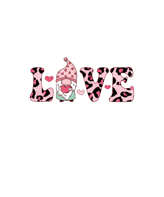 Valentine's Day Love Design - DTF Ready To Press - Heat Press Transfer