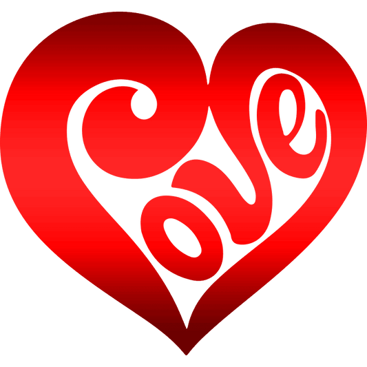 Valentine's Day Love Design - DTF Ready To Press - Heat Press Transfer
