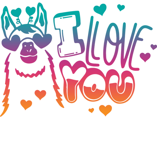 Valentine's Day Love Design - DTF Ready To Press - Heat Press Transfer