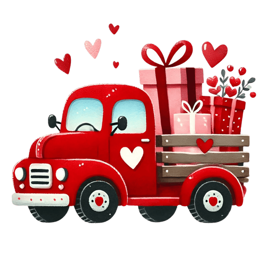 Valentine's Day Truck Design | DTF Center - Heat Press Transfer
