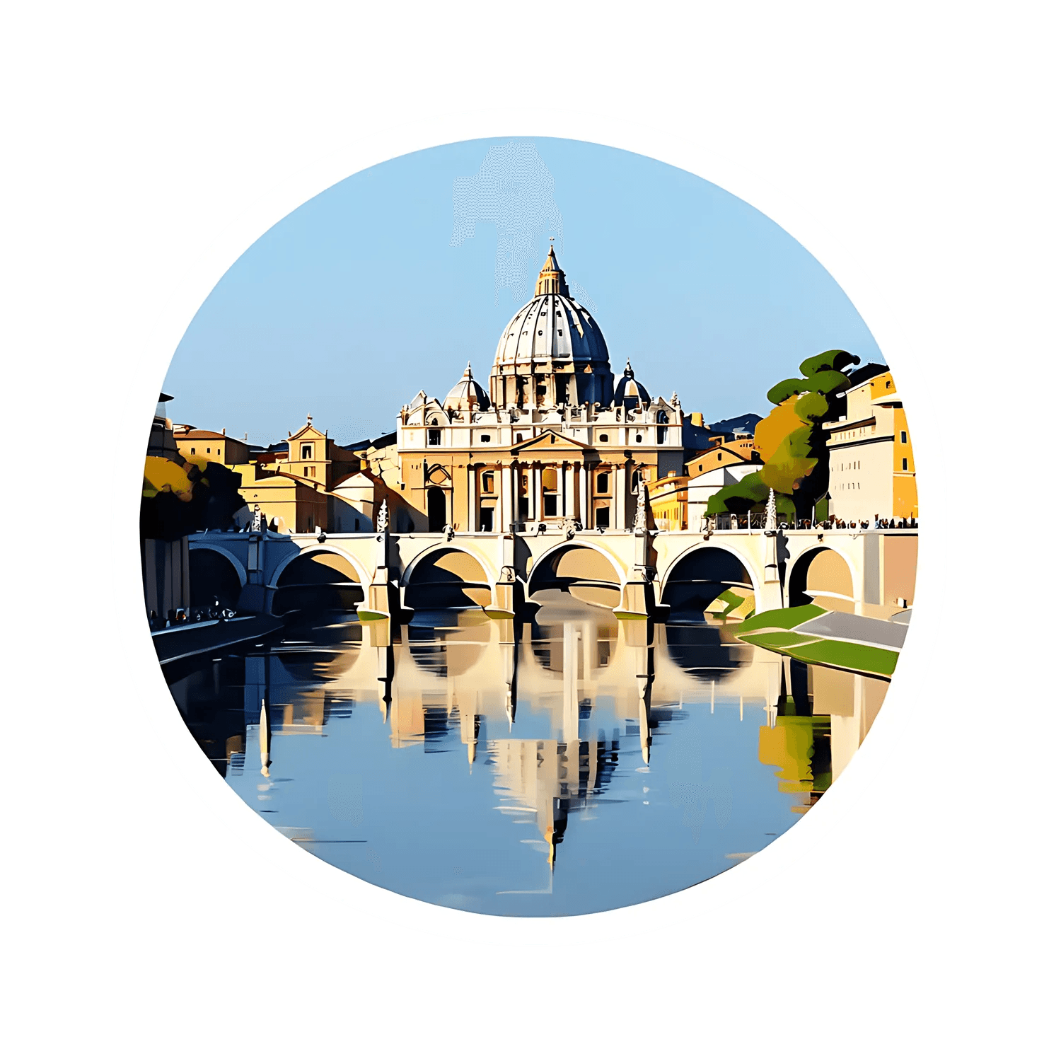Vatican View - Sticker - Heat Press Transfer