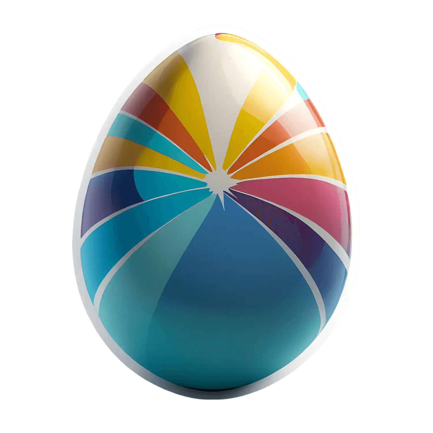 Vibrant Colors Egg - Sticker - Heat Press Transfer