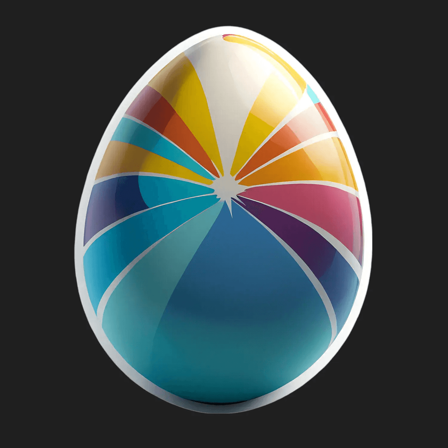 Vibrant Colors Egg - Sticker - Heat Press Transfer