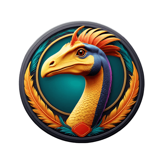 Vibrant Dinosaur Sticker - Colorful UV Design - Heat Press Transfer