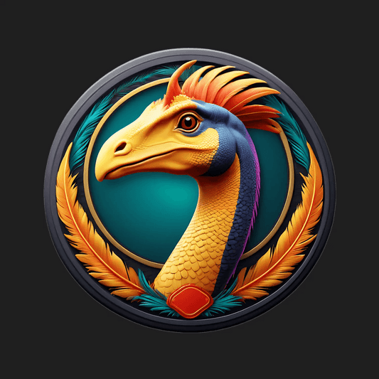 Vibrant Dinosaur Sticker - Colorful UV Design - Heat Press Transfer