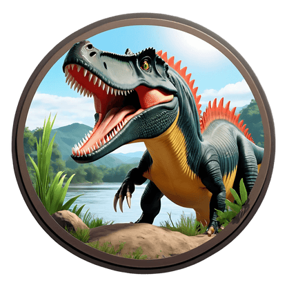 Vibrant Dinosaur Sticker - Exciting UV Graphic - Heat Press Transfer