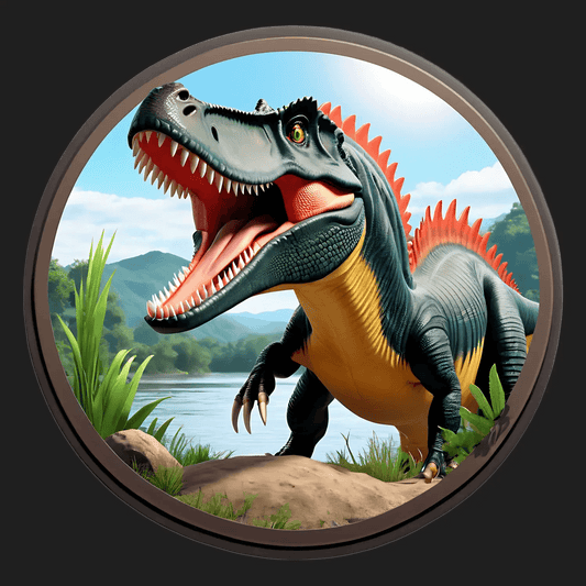 Vibrant Dinosaur Sticker - Exciting UV Graphic - Heat Press Transfer