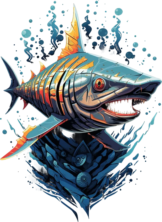 Vibrant Barracuda - DTF Ready to Press - Heat Press Transfer