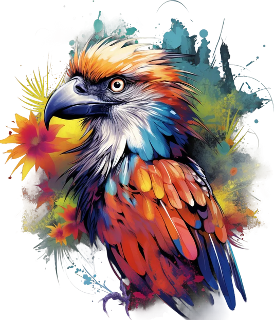 Vibrant Eagle Art - DTF Ready to Press - Heat Press Transfer