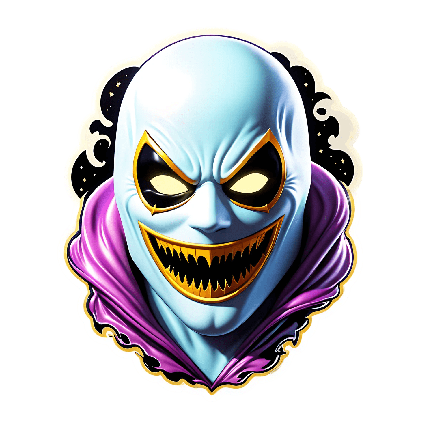 Villainous Grin - Sticker - Heat Press Transfer