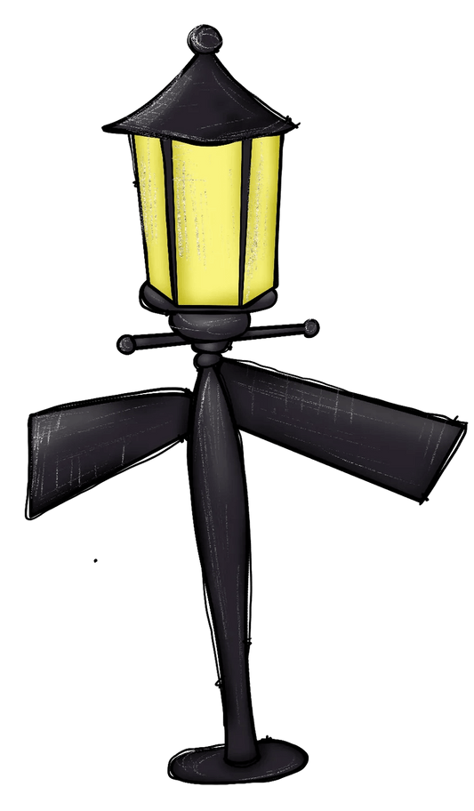 Vintage Street Lamp - DTF Ready to Press - Heat Press Transfer