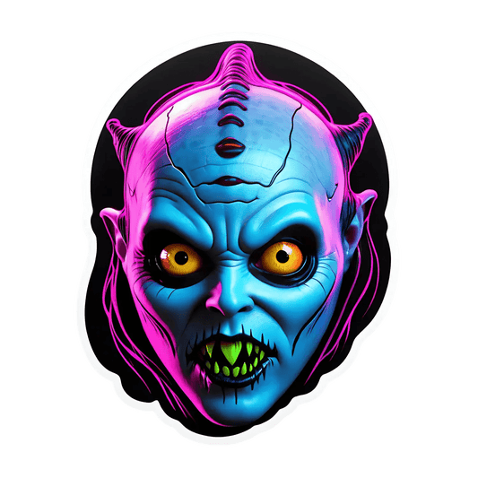 Vivid Zombie Sticker - Colorful Monster Decal - Heat Press Transfer