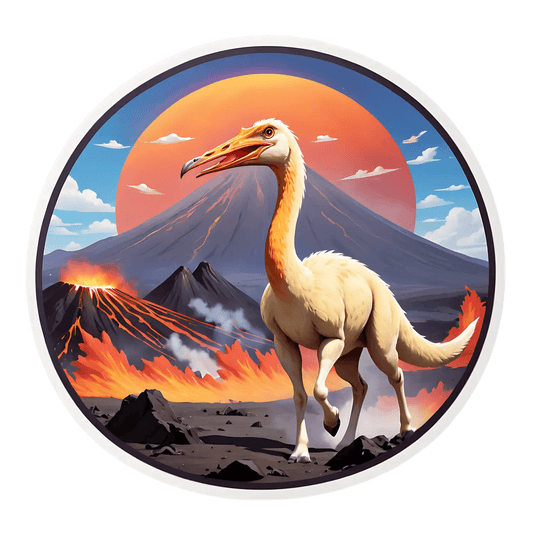 Volcano Ostrich - Dynamic Sticker - Heat Press Transfer