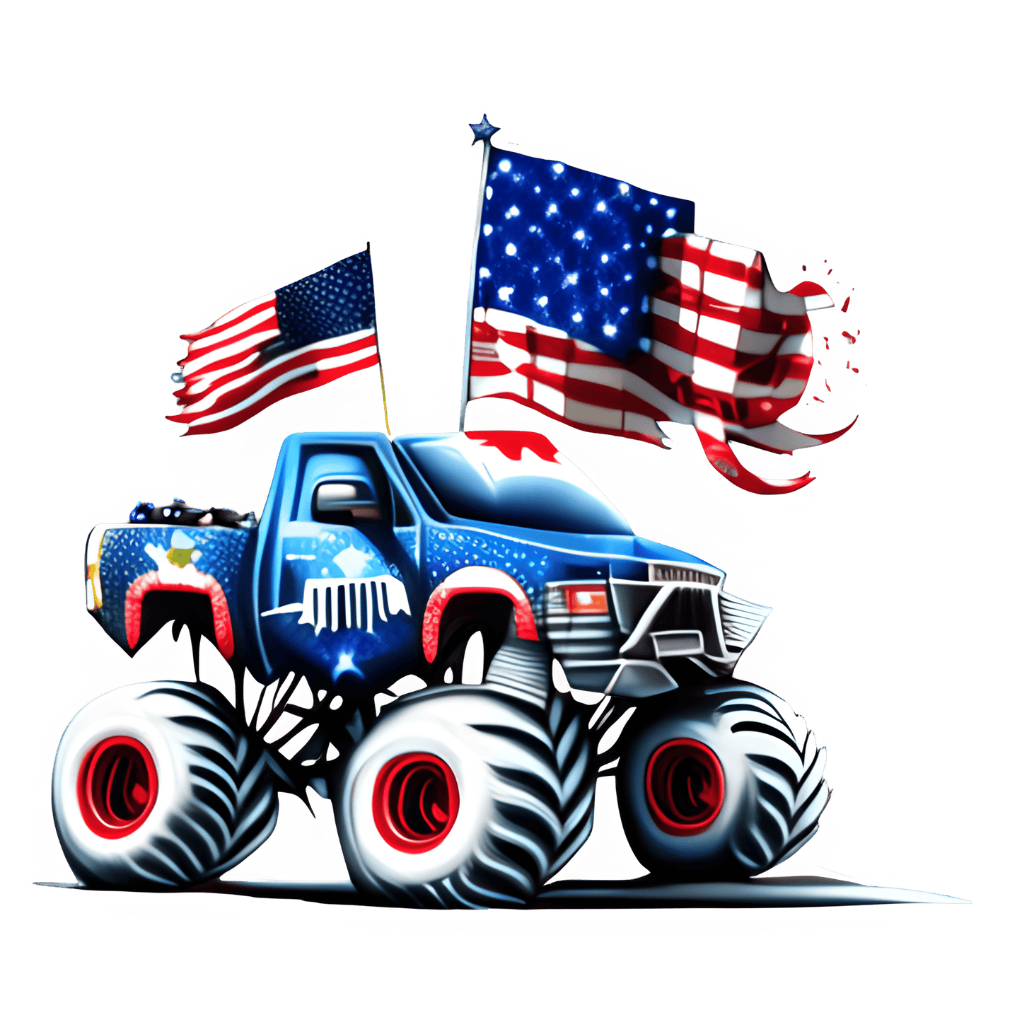 American Vibes 4th Of July Design - DTF Ready To Press - Heat Press Transfer