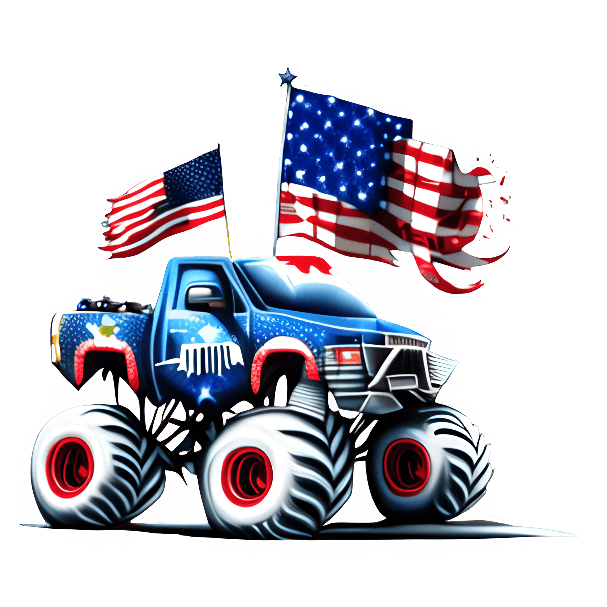 American Vibes 4th Of July Design - DTF Ready To Press - Heat Press Transfer