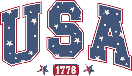 USA 1776 DTF Design - Ready to Press V2 | Heat Press Transfer - Heat Press Transfer