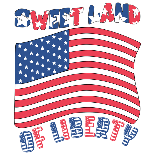 Sweet Land of Liberty DTF Ready to Press V3 | Heat Press Transfer - Heat Press Transfer