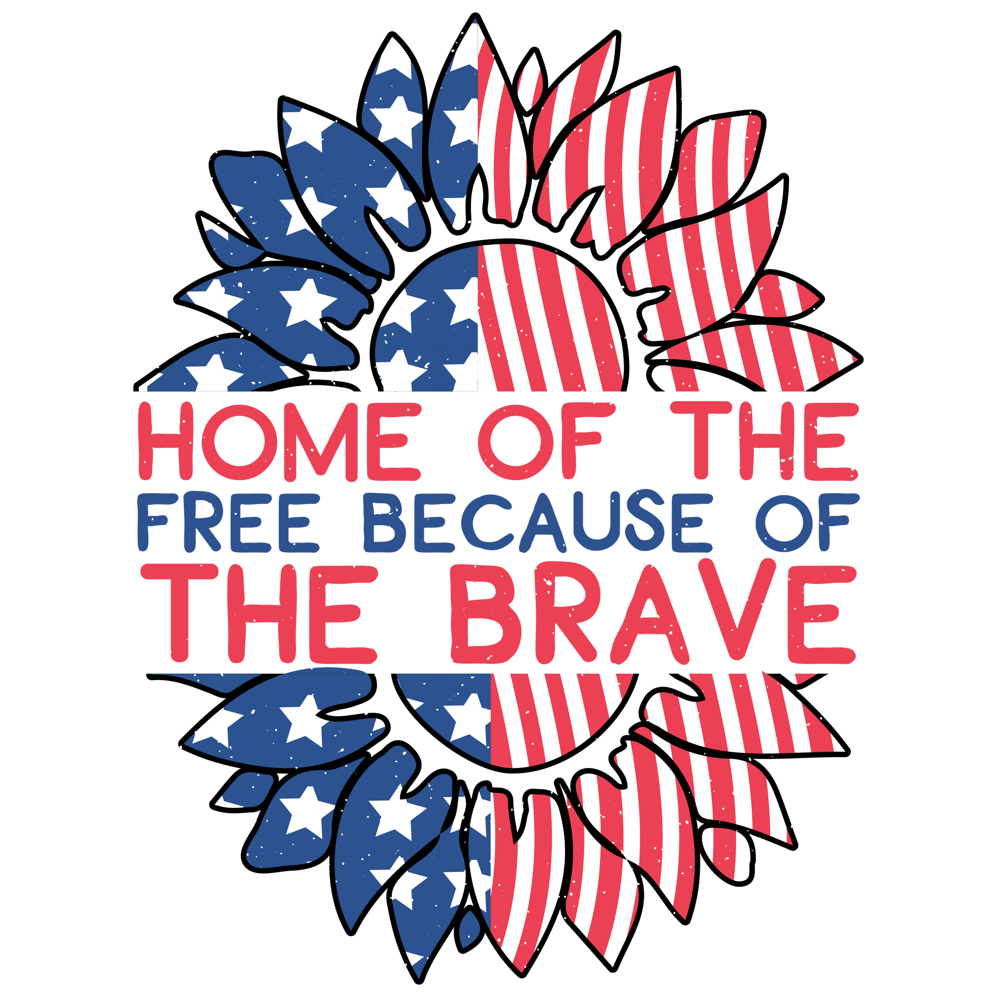 Home of the Free Brave Design DTF-Ready (V1) | Heat Press Transfer - Heat Press Transfer