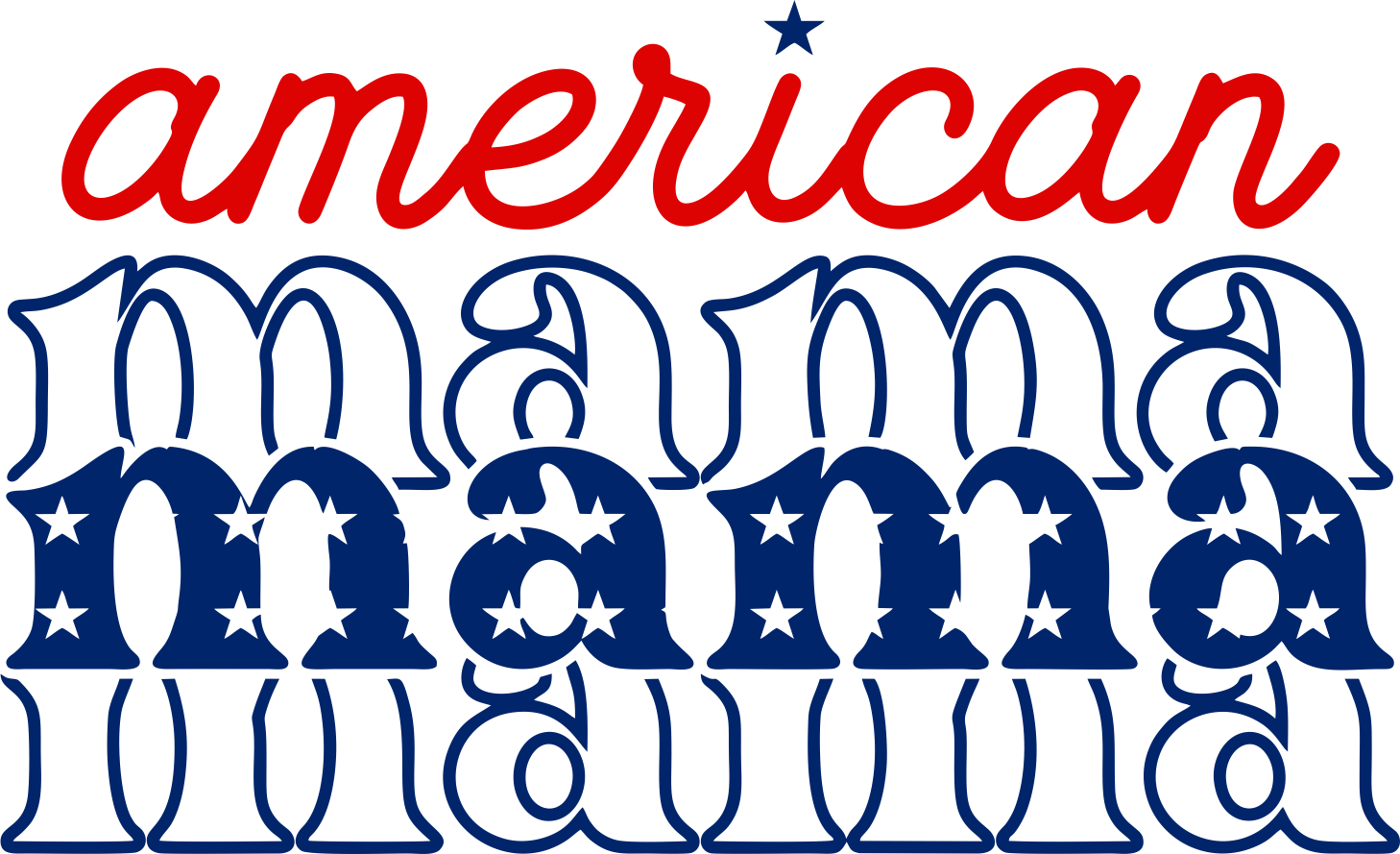 American Mama Design DTF - Ready to Press (V7) | Heat Press Transfer - Heat Press Transfer