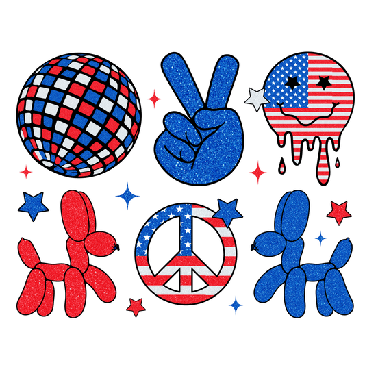 Cute 4th of July Design DTF-Ready to Press | Heat Press Transfer - Heat Press Transfer