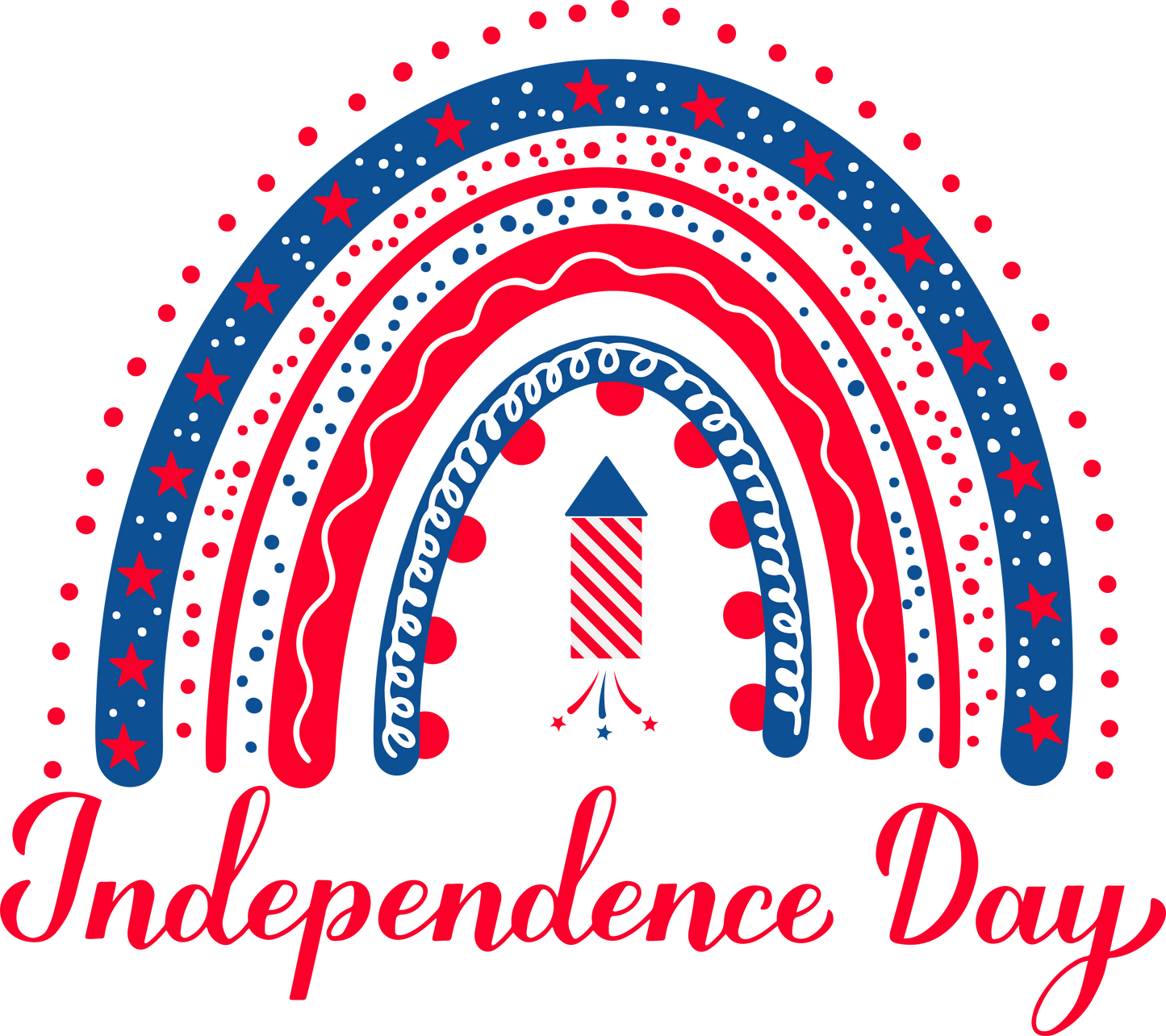 Independence Day Design - DTF Ready To Press - Heat Press Transfer