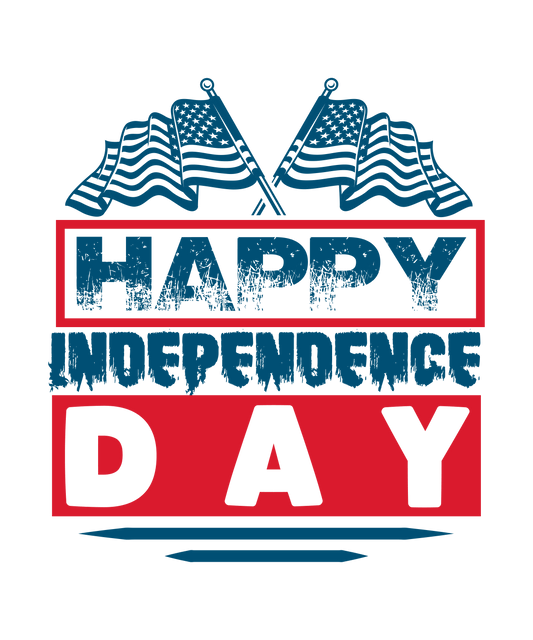 Happy Independence Day Design - DTF Ready To Press - Heat Press Transfer