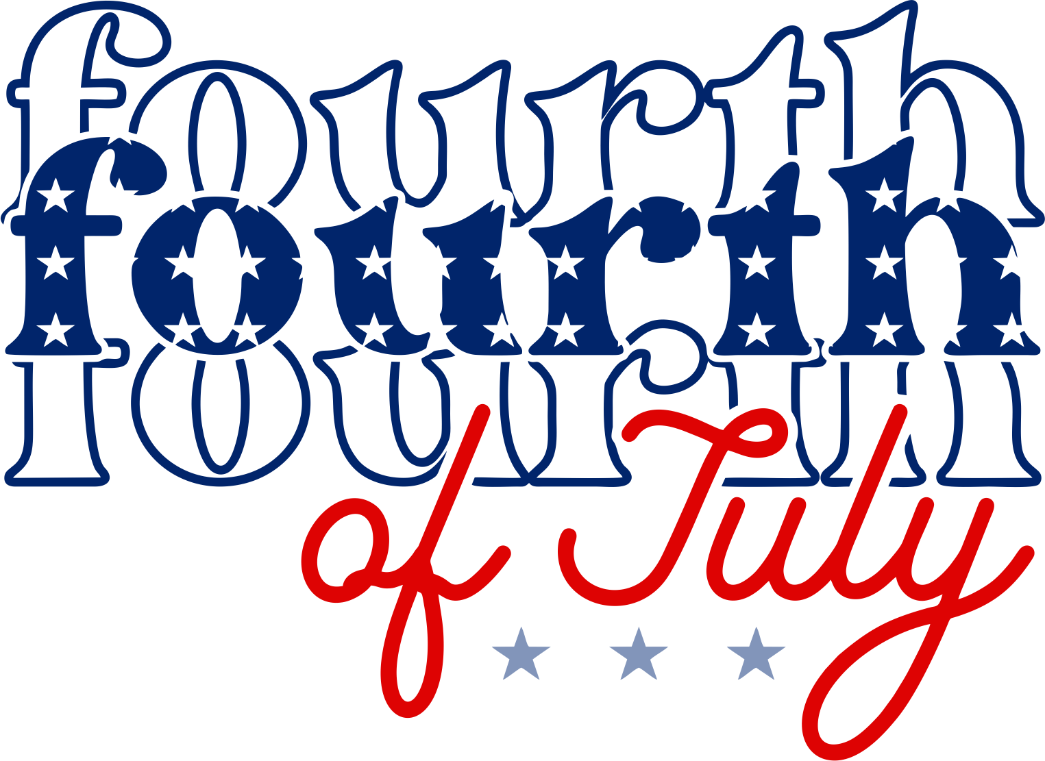 Fourth of July Design DTF-Ready to Press | Heat Press Transfer - Heat Press Transfer