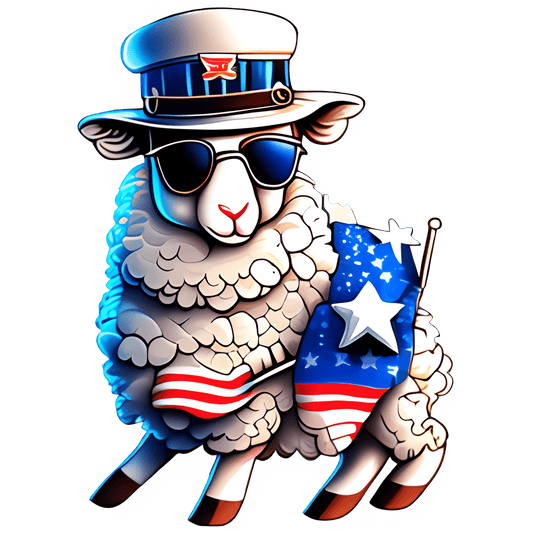 4th Of July Animal Design - DTF Ready To Press - Heat Press Transfer