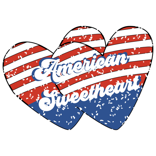 American Sweetheart Design - DTF Ready To Press - Heat Press Transfer