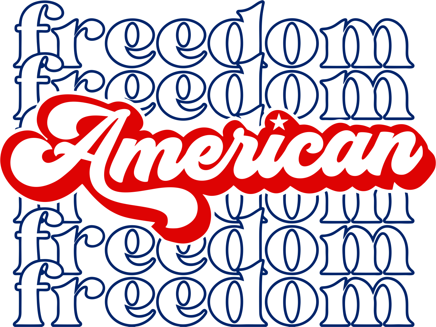 American Freedom Design - DTF Ready To Press - Heat Press Transfer