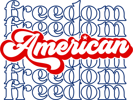 American Freedom Design - DTF Ready To Press - Heat Press Transfer