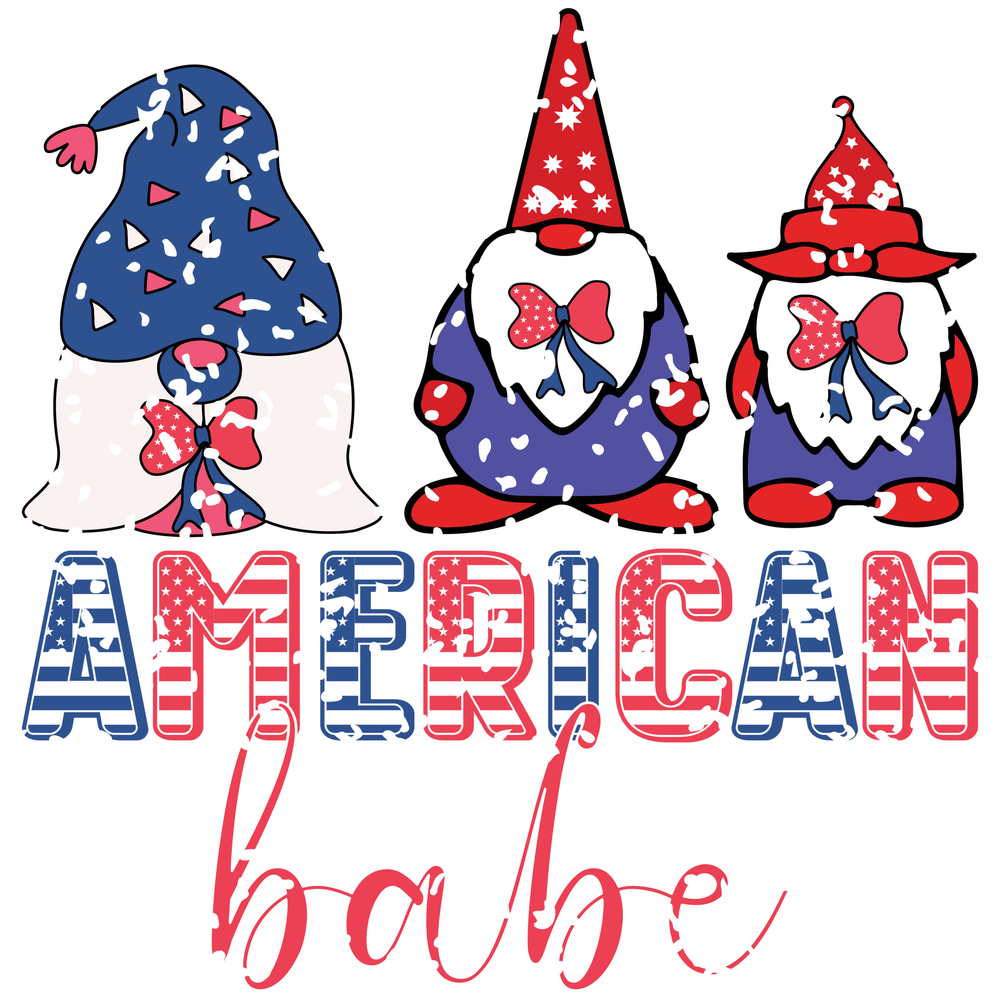 American Babe Design DTF - Ready to Press V2 | Heat Press Transfer - Heat Press Transfer