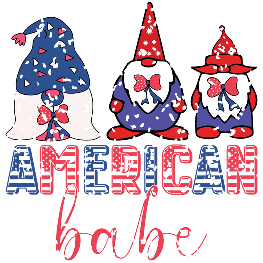 American Babe Design DTF - Ready to Press V2 | Heat Press Transfer - Heat Press Transfer