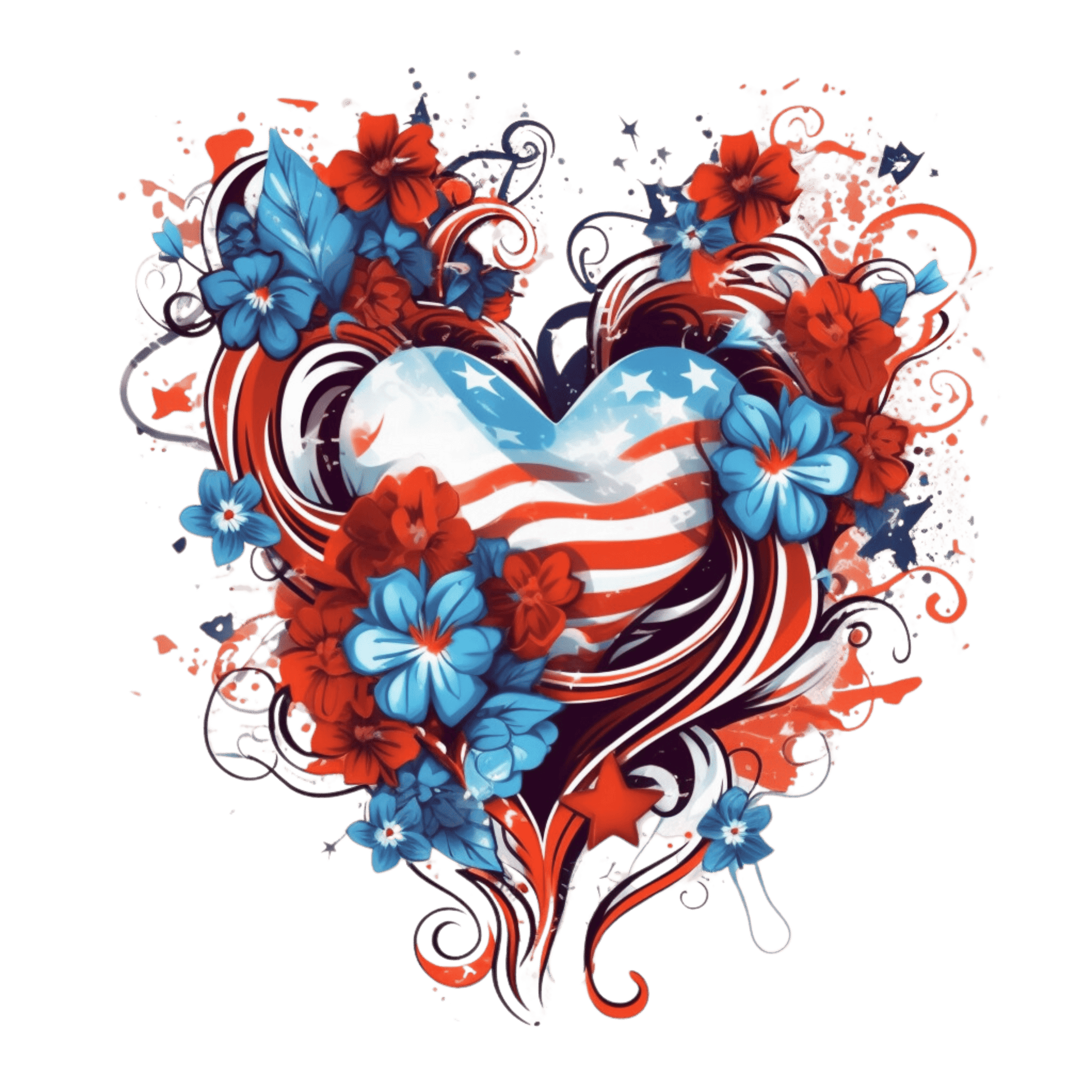 Cute 4th of July Design DTF-Ready to Press (V1) | Heat Press Transfer - Heat Press Transfer