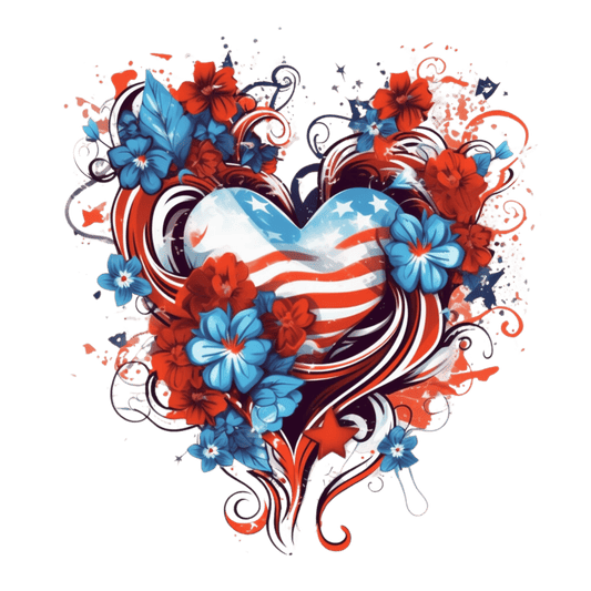 Cute 4th of July Design DTF-Ready to Press (V1) | Heat Press Transfer - Heat Press Transfer