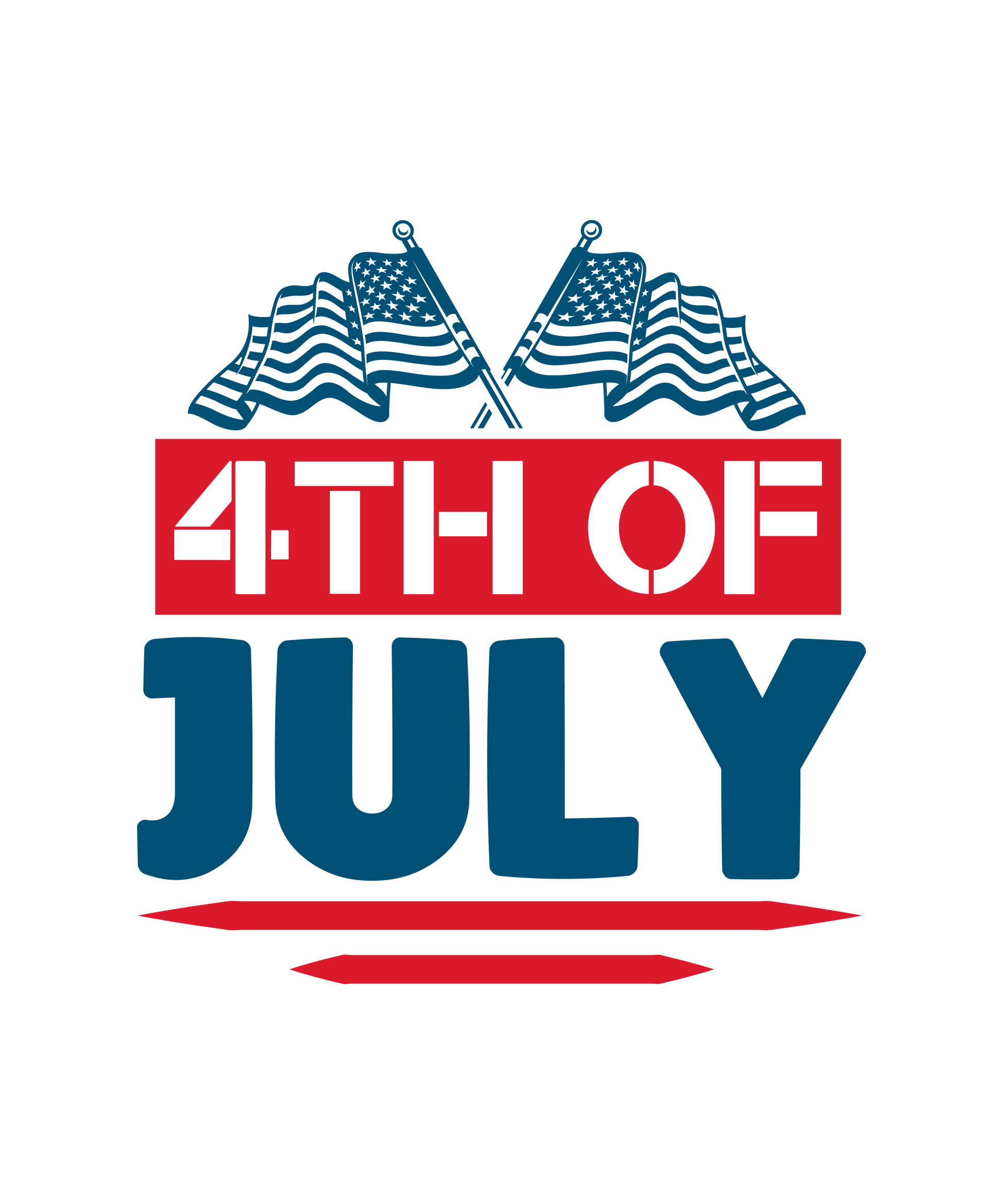 4th of July Design DTF - Ready to Press V2 | Heat Press Transfer - Heat Press Transfer