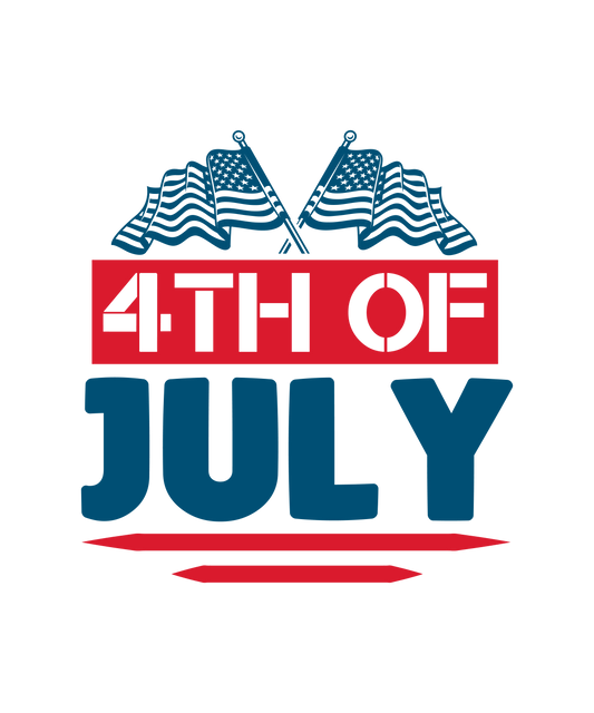 4th of July Design DTF - Ready to Press V2 | Heat Press Transfer - Heat Press Transfer