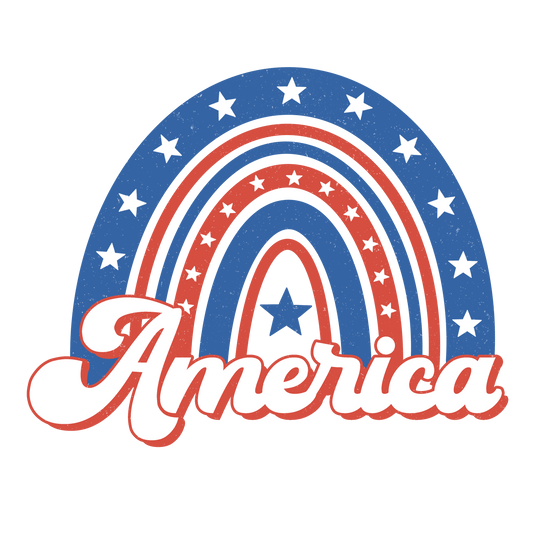 4th of July America Design DTF Ready Press (V1) | Heat Press Transfer - Heat Press Transfer