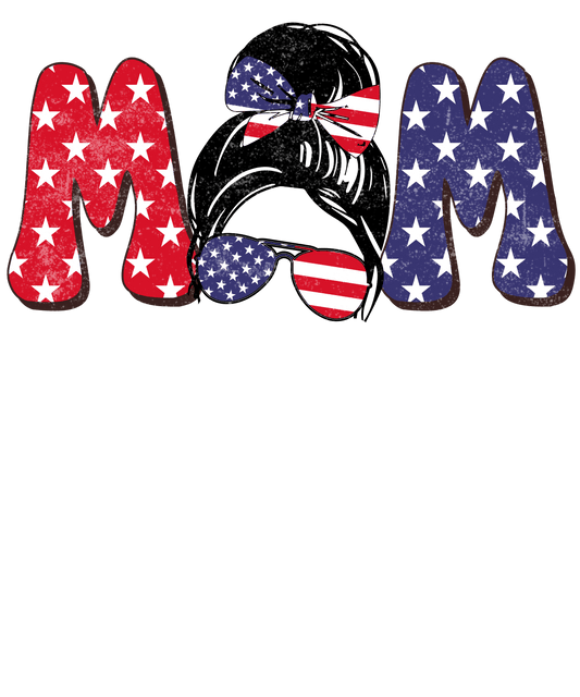American Mom Design - DTF Ready To Press - Heat Press Transfer