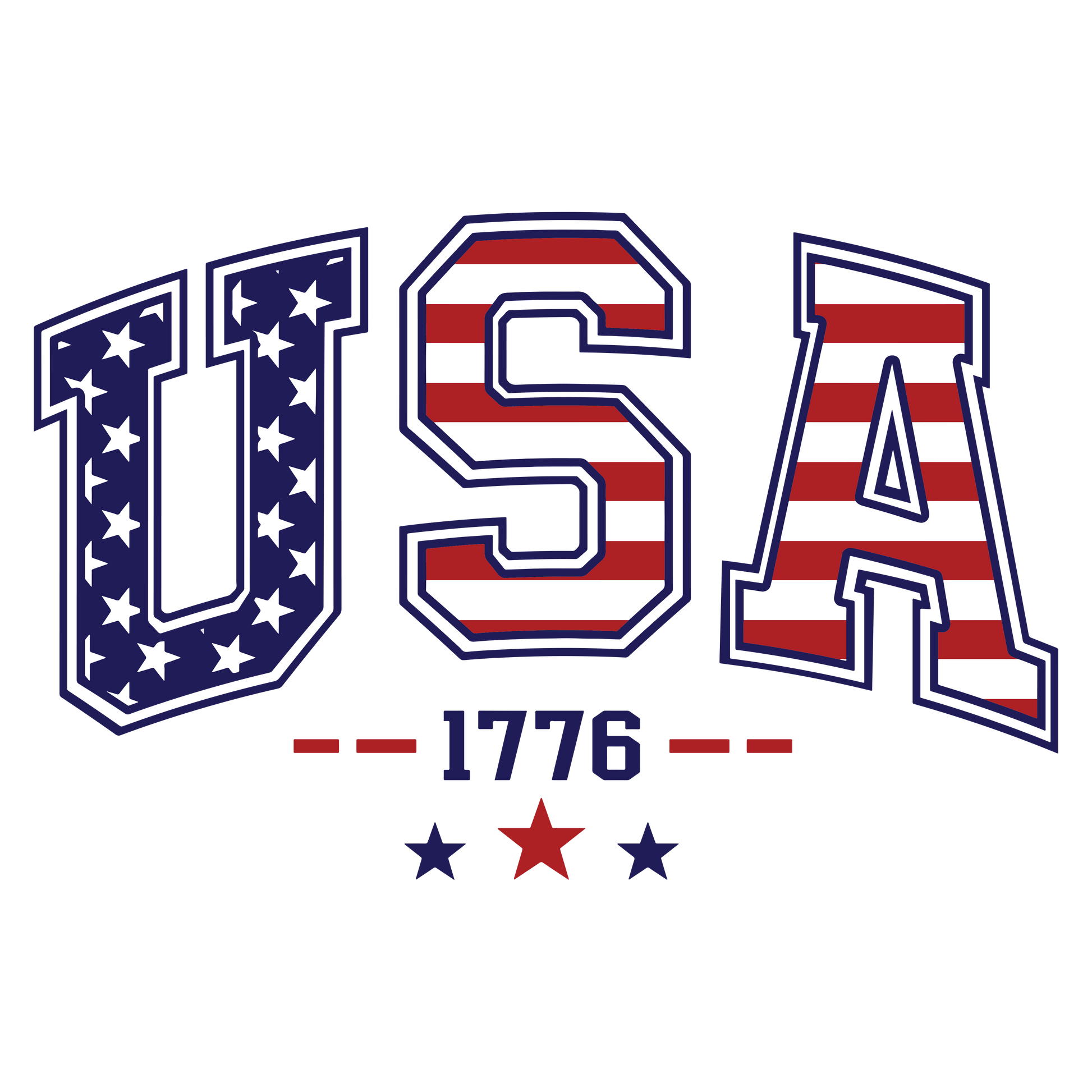 USA 1776 DTF Design - Ready to Press V1 | Heat Press Transfer - Heat Press Transfer