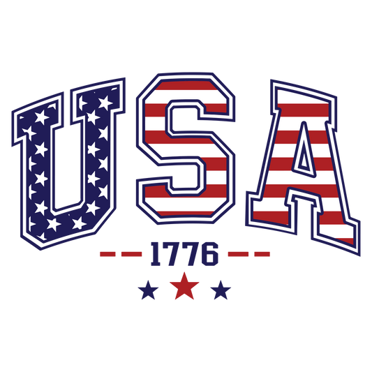 USA 1776 DTF Design - Ready to Press V1 | Heat Press Transfer - Heat Press Transfer